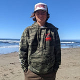 Camo boxed logo hoodie