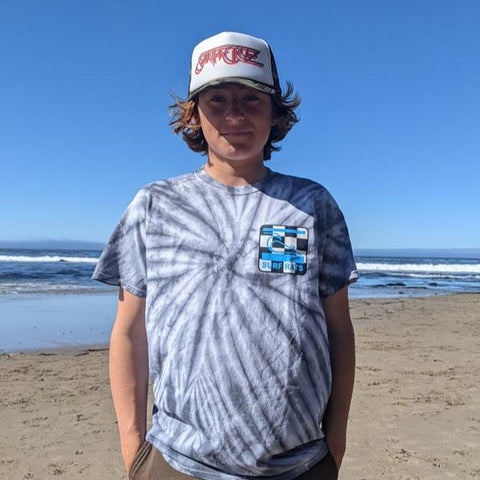 Checker Logo Tie-Dye tee