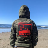 Camo boxed logo hoodie