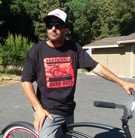Men's Surf Rats logo stamp tee